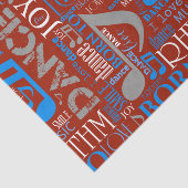 Papier Mousseline Né en Danse Bleu/Blanc/N'importe quelle couleur ID (Détail)