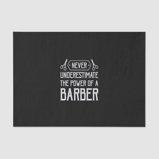 Papier Mousseline ne jamais sous-estimer la puissance d'un coiffeur (Recto)