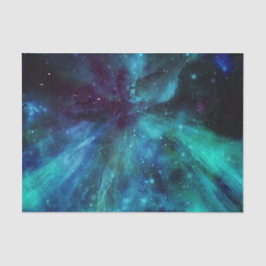 Papier Mousseline Nebula pourpre Turquoise N (Recto)