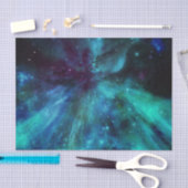 Papier Mousseline Nebula pourpre Turquoise N (Artisanat)