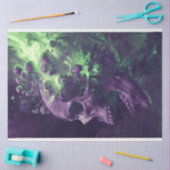 Papier Mousseline Nebular du crâne Echos Purple Green Découpage (Artisanat)