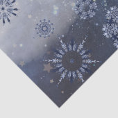 Papier Mousseline Neige bleue (Détail)