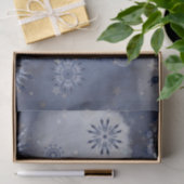 Papier Mousseline Neige bleue (Cadeau)