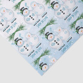 Papier Mousseline Neige dans l'amour Mariage d'hiver