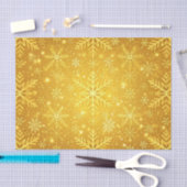 Papier Mousseline Neige dorée (Artisanat)