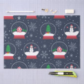 Papier Mousseline Neige, neige, neiges et arbres de Noël (Artisanat)