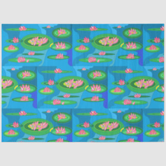 Papier Mousseline Nenúfares