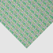 Papier Mousseline Nénuphars rose Art Nouveau damas (Détail)