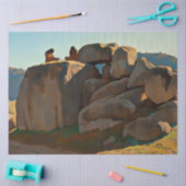 Papier Mousseline "Néolithic Afternoon" par Maynard Dixon (Artisanat)