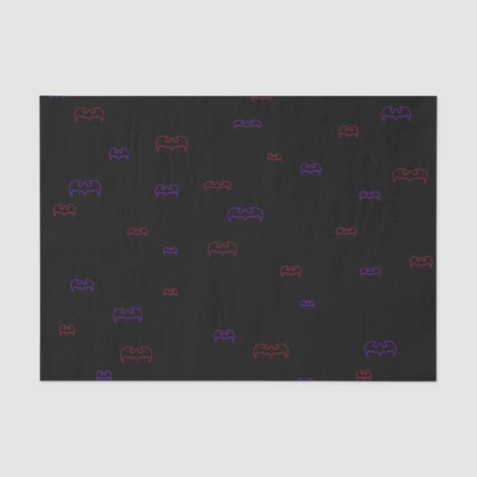 Papier Mousseline Neon Bats (Recto)