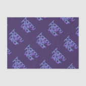 Papier Mousseline Neon Bonne Année (Recto)