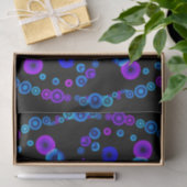 Papier Mousseline Neon Bubble Orb Mandala en noir (Cadeau)