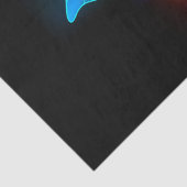 Papier Mousseline Neon Firefly sur noir (Détail)