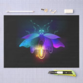 Papier Mousseline Neon Firefly sur noir (Artisanat)