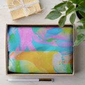 Papier Mousseline Neon fluide Abstrait (Cadeau)