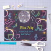 Papier Mousseline Neon Glow Disco Dance Anniversaire (Artisanat)