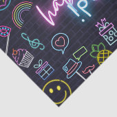 Papier Mousseline Neon Purim (Détail)