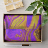 Papier Mousseline Neon Purple Pink Yellow Conception abstraite (Cadeau)