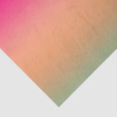 Papier Mousseline Neon rose tendance vert et marron sable (Détail)