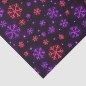Papier Mousseline Neon Snowflakes (Détail)