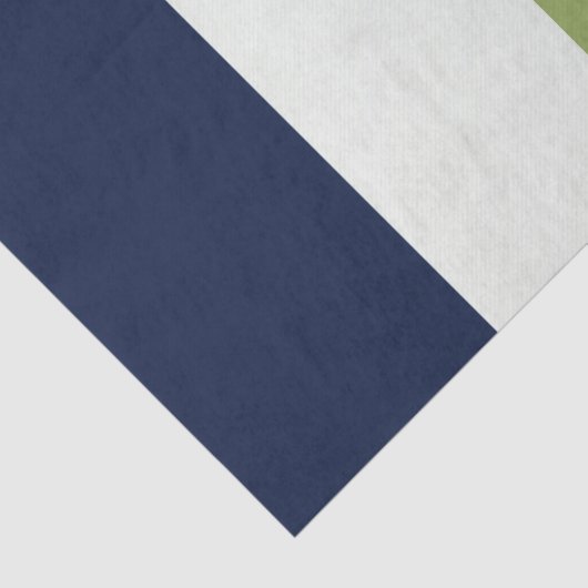 Papier Mousseline Neptune, Coquillages, Green et Navy (Détail)