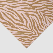 Papier Mousseline Neutral Brown Zebra Animal Stripe Decoupage (Détail)