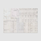 Papier Mousseline Neutral Ledgers Design (Recto)