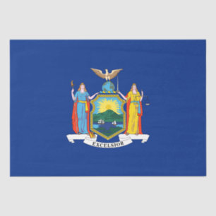 Papier Mousseline New York : The Empire State, Home Big Apple Flag
