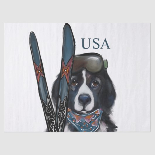 PAPIER MOUSSELINE NEWFOUNDLAND DOG (Recto)