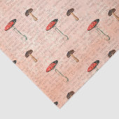 Papier Mousseline Newsprint et champignons (Détail)