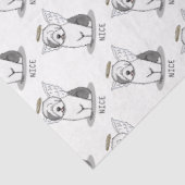 Papier Mousseline Nice Angel Old English Sheepdog (Gris 1) - mignon (Détail)