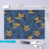 Papier Mousseline Night bird of Paradise garden 2 (Artisanat)