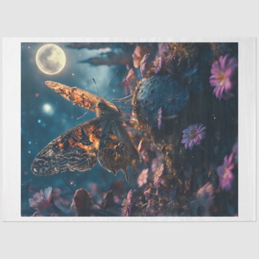 Papier Mousseline Night Moth (Recto)