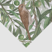 Papier Mousseline Nightingales dans l'olivier (Détail)