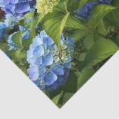 Papier Mousseline Nikko Hydrangea Bleue Fleur Artisanat de Découpage (Détail)
