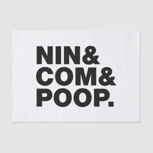 PAPIER MOUSSELINE NIN & COM & POOP. (Recto)
