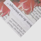 Papier Mousseline N'Interrompez Pas L'Argent Matin Café Thé Heure (Détail)