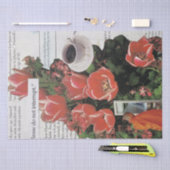 Papier Mousseline N'Interrompez Pas L'Argent Matin Café Thé Heure (Artisanat)