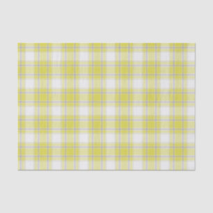 Papier Mousseline No. 63 de jaune, gris et de blanc de plaid de