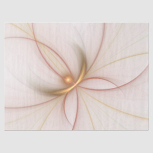 Papier Mousseline Noble Cuivre Et Or Abstrait Art Fractal Moderne