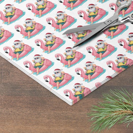 Papier Mousseline Noël à la plage