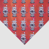 Papier Mousseline Noël à la vache (Détail)