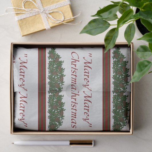 Papier Mousseline Noël à Mare-y (Cadeau)