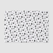 Papier Mousseline Noël à Paris | Motif (Recto)