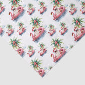 Papier Mousseline Noël à père Noël Beach (Détail)