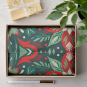 Papier Mousseline Noël Abstrait d'art populaire mignon (Cadeau)