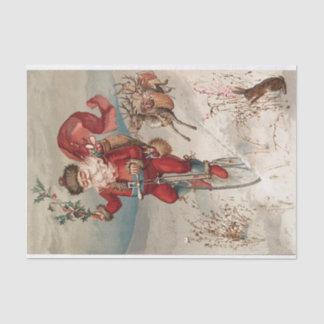 Papier Mousseline Noël ancien Yule Fêtes