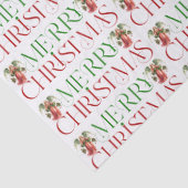 Papier Mousseline Noël Angel Merry Fancy Noël Typographie (Détail)
