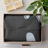 Papier Mousseline Noël Angel Père Noël Tissu Papier noir (Cadeau)