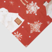 Papier Mousseline Noël Arbres de rennes Snowflakes Noël (Détail)